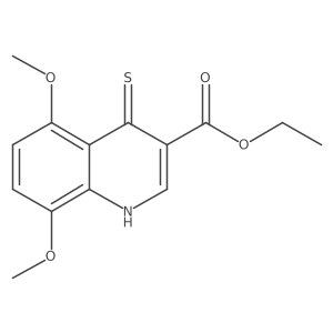 Ethyl 5,8-dimethoxy-4-thioxo-1,4-dihydroquinoline-3-carboxylate结构式