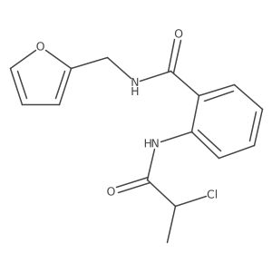 2-(2-chloropropanamido)-N-(furan-2-ylmethyl)benzamide Structure