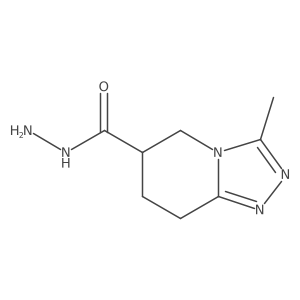 3-methyl-5H,6H,7H,8H-[1,2,4]triazolo[4,3-a]pyridine-6-carbohydrazide Structure