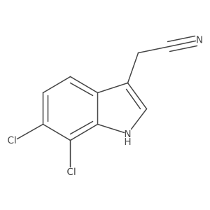 2-(6,7-Dichloro-1h-indol-3-yl)acetonitrile Structure