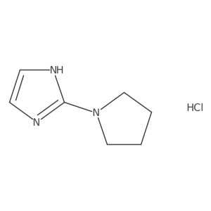 2-(Pyrrolidin-1-yl)-1H-imidazole hydrochloride结构式