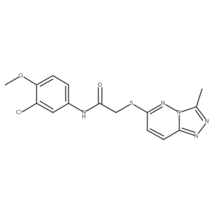 N-(3-chloro-4-methoxyphenyl)-2-[(3-methyl[1,2,4]triazolo[4,3-b]pyridazin-6-yl)sulfanyl]acetamide Structure