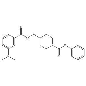 Phenyl 4-((3-(dimethylamino)benzamido)methyl)piperidine-1-carboxylate Structure