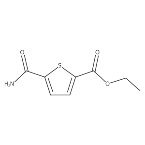 Ethyl 5-carbamoylthiophene-2-carboxylate Structure