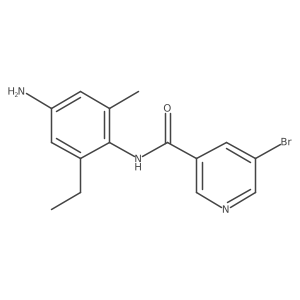 N-(4-amino-2-ethyl-6-methylphenyl)-5-bromonicotinamide Structure