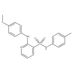 2-((4-(methylthio)phenyl)amino)-N-(p-tolyl)pyridine-3-sulfonamide Structure