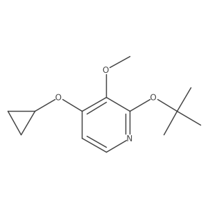 2-Tert-butoxy-4-cyclopropoxy-3-methoxypyridine Structure