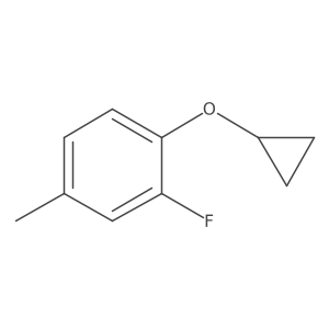 1-Cyclopropoxy-2-fluoro-4-methylbenzene结构式
