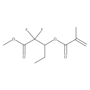 Methyl 2,2-difluoro-3-(methacryloyloxy)pentanoate结构式