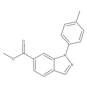 Methyl 1-(4-methylphenyl)-1H-indazole-6-carboxylate Structure
