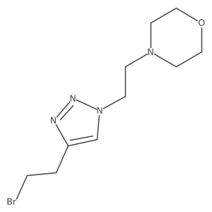 4-(2-(4-(2-Bromoethyl)-1h-1,2,3-triazol-1-yl)ethyl)morpholine Structure