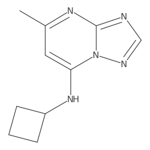 N-cyclobutyl-5-methyl-[1,2,4]triazolo[1,5-a]pyrimidin-7-amine Structure