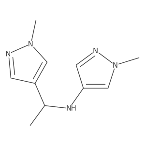 1-Methyl-N-[1-(1-methyl-1H-pyrazol-4-yl)ethyl]-1H-pyrazol-4-amine Structure