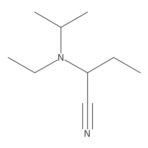 Butanenitrile, 2-[ethyl(1-methylethyl)amino]-结构式