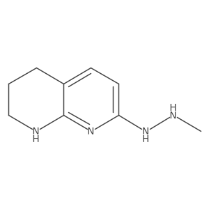 1-Methyl-2-(5,6,7,8-tetrahydro-1,8-naphthyridin-2-yl)hydrazine Structure