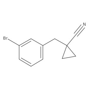 1-(3-Bromobenzyl)cyclopropanecarbonitrile结构式