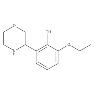 2-Ethoxy-6-(morpholin-3-yl)phenol Structure