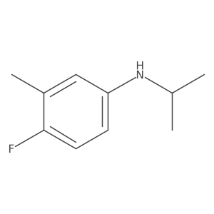 4-fluoro-3-methyl-N-(propan-2-yl)aniline Structure