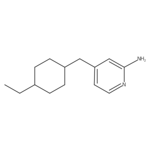 2-Pyridinamine, 4-[(4-ethylcyclohexyl)methyl]- Structure