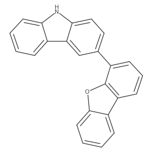 4-(9H-Carbazol-3-yl)dibenzofuran结构式