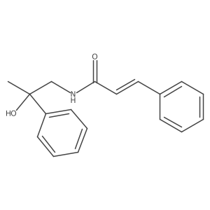 N-(2-hydroxy-2-phenylpropyl)cinnamamide结构式