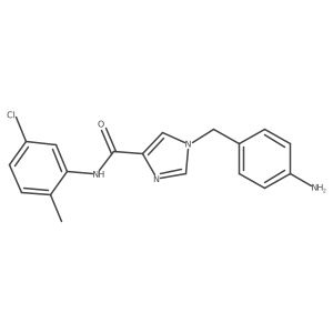 1-(4-aminobenzyl)-N-(5-chloro-2-methylphenyl)-1H-imidazole-4-carboxamide Structure