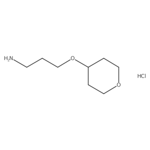 4-(3-Aminopropoxy)oxane hydrochloride结构式