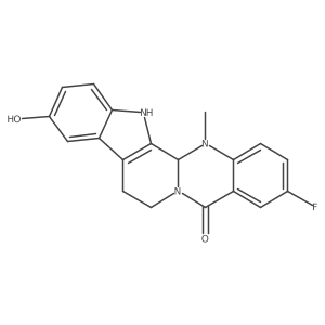 (R)-3-Fluoro-10-hydroxy-14-methyl-7,8,13b,14-tetrahydroindolo[2',3':3,4]pyrido[2,1-b]quinazolin-5(13H)-one Structure