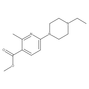 Methyl6-(4-ethylpiperazin-1-yl)-2-methylnicotinate Structure