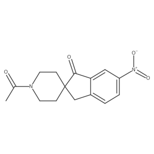 1a(2)-Acetyl-6-nitrospiro[2H-indene-2,4a(2)-piperidin]-1(3H)-one Structure