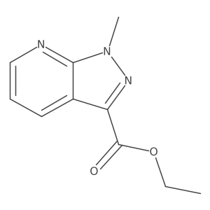 Ethyl 1-methyl-1H-pyrazolo[3,4-b]pyridine-3-carboxylate Structure
