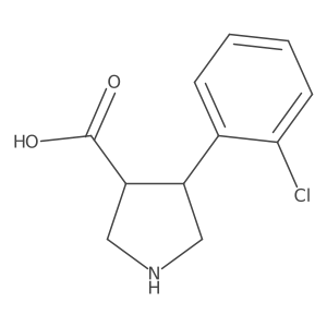 4-(2-Chlorophenyl)pyrrolidine-3-carboxylic acid Structure