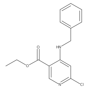 Ethyl 4-(benzylamino)-6-chloronicotinate结构式