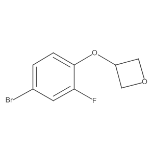 3-(4-Bromo-2-fluorophenoxy)oxetane结构式