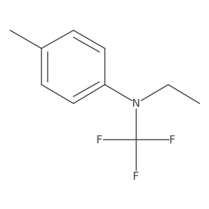 N-ethyl-4-methyl-N-(trifluoromethyl)aniline结构式