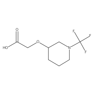 2-((1-(Trifluoromethyl)piperidin-3-yl)oxy)acetic acid结构式