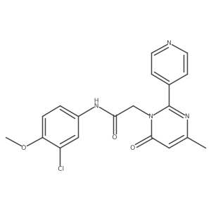 N-(3-chloro-4-methoxyphenyl)-2-(4-methyl-6-oxo-2-(pyridin-4-yl)pyrimidin-1(6H)-yl)acetamide Structure
