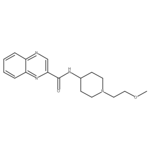 N-[1-(2-Methoxyethyl)piperidin-4-YL]quinoxaline-2-carboxamide结构式