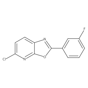 5-Chloro-2-(3-fluorophenyl)oxazolo[5,4-B]pyridine结构式