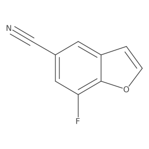 7-Fluoro-1-benzofuran-5-carbonitrile Structure