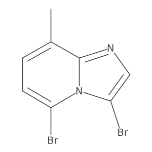 Imidazo[1,2-a]pyridine, 3,5-dibromo-8-methyl- Structure