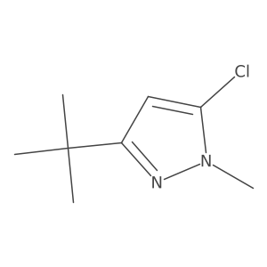 3-tert-butyl-5-chloro-1-methyl-1H-pyrazole结构式