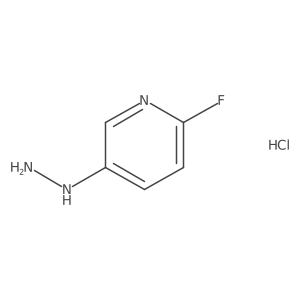 2-(6-Fluoropyridin-3-yl)hydrazine hydrochloride结构式