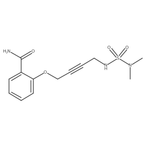 2-((4-((N,N-dimethylsulfamoyl)amino)but-2-yn-1-yl)oxy)benzamide Structure