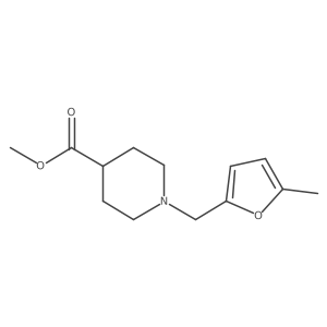 Methyl 1-[(5-methylfuran-2-yl)methyl]piperidine-4-carboxylate Structure