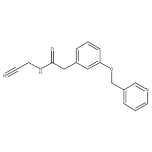 N-(Cyanomethyl)-2-[3-(pyridin-3-ylmethoxy)phenyl]acetamide结构式