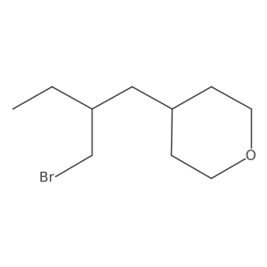 4-[2-(Bromomethyl)butyl]oxane结构式