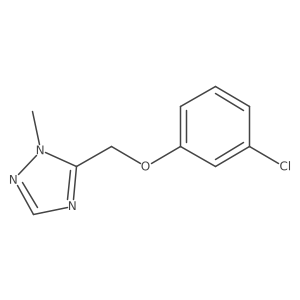 5-[(3-chlorophenoxy)methyl]-1-methyl-1H-1,2,4-triazole结构式