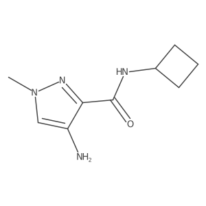 4-amino-N-cyclobutyl-1-methyl-1H-pyrazole-3-carboxamide Structure