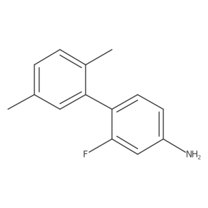 4-(2,5-Dimethylphenyl)-3-fluoroaniline结构式